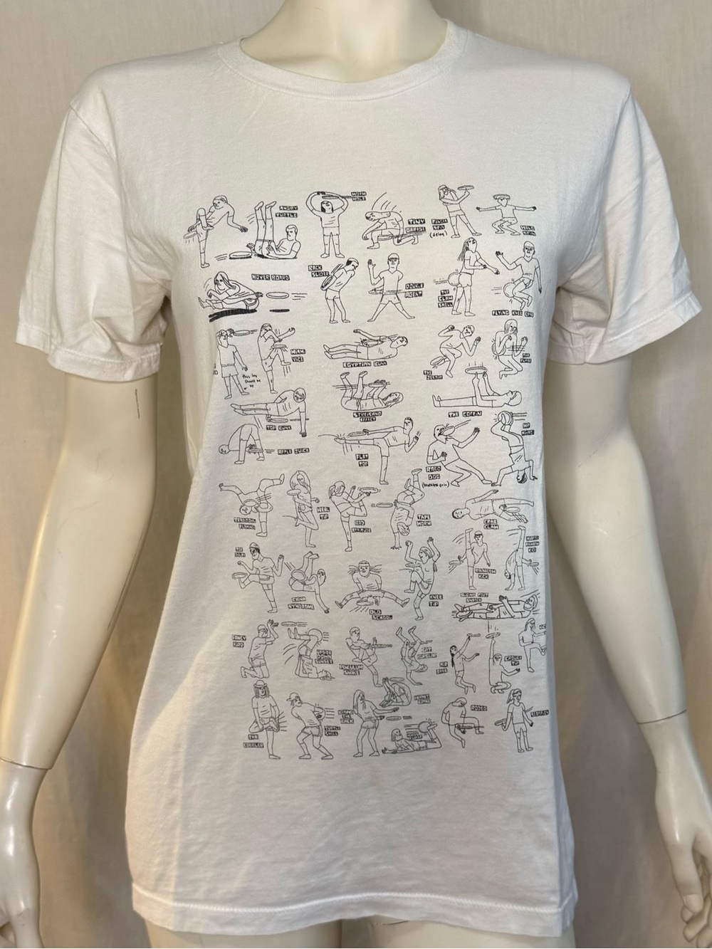 Chad VanGaalen Canadian musician artist frisbee white t shirt size small
